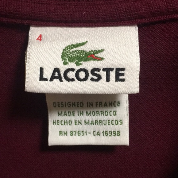 !!!SOLD!!! Long Sleeve Lacoste Polo - Picture 3 of 3